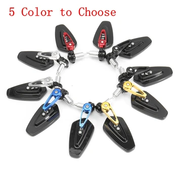 

Pair Universal 7/8" Rear View Side Mirror Handle Bar End Reversing Mirror For Motorcycle Bicycle