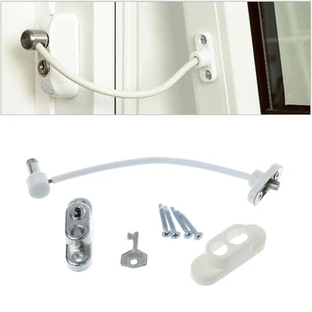 

Universal Window Door Restrictor Child Baby Safety Security Cable Lock Catch Wire
