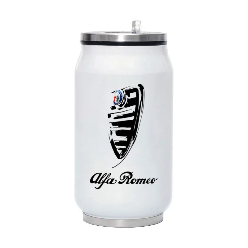 

Italy national treasures alfa romeo cars Travel Water Bottle 280ML Stainless Steel Coffee Vacuum Flask Portable Mug Y032