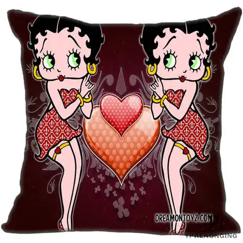 Для наращивания с лучшими продажами от Betty Boop(1)@ Подушка Чехол Спальня дома квадратная Наволочка на молнии(с одной стороны)#190404-01-74 - Цвет: Pillowcase