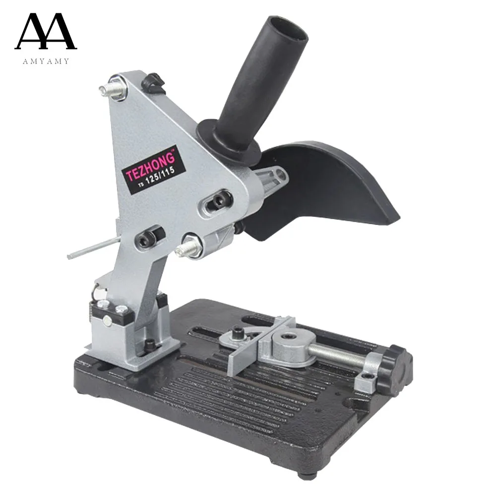  AMYAMY Angle Grinder Stand bracket Holder support Cutting Machine Aluminum body cast iron base for 
