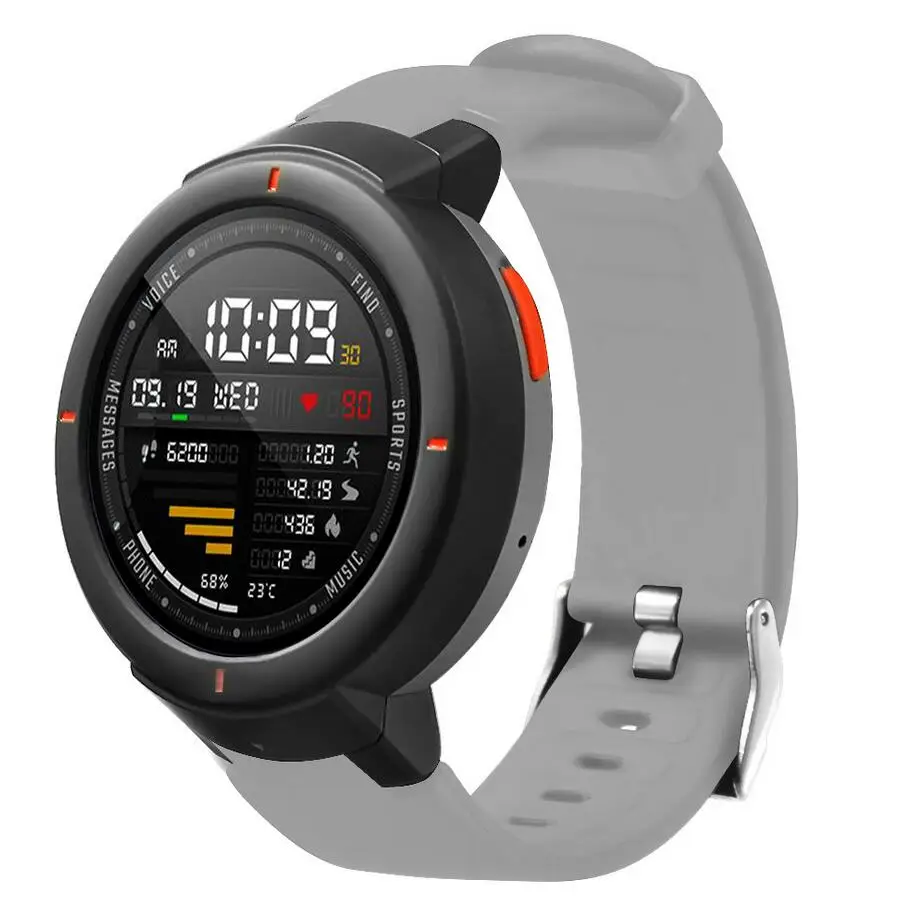 Силиконовый ремешок для смарт часов Huami Amazfit Verge 50 шт. xiaomi huami amazfit 3 Мягкие Ремешки