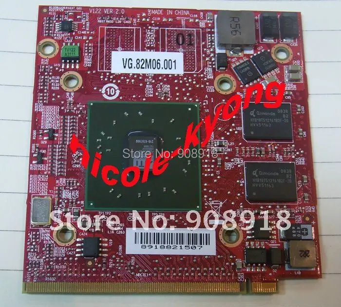  HD 3470 V122 Ver 2.0 VG.82M06.001 Graphic VGA Video card for Aspire 4520G 4710G 4720G 4730ZG 4920G 4930G 5520G 5530G 5710G 