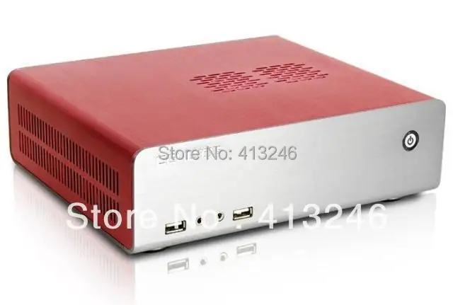 Htpc мини itx алюминиевый пк компьютер I3 I5 D525 D2550 D2800 E350 1080 P небольшая коробка хозяин