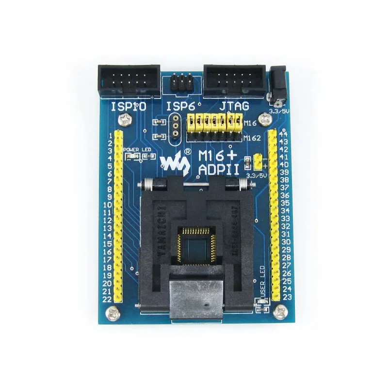Программируемый адаптер M16 + ADPII # ATmega16 ATmega32 ATmega162 mega16 mega162 TQFP44 AVR тестовый