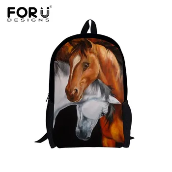 

Stylish Crazy Horse Men Backpack Children Animal School Bags for Teenager Girls Boys Bagpack Travel Shoulder Bag Kids Mochila