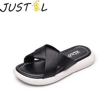 

JUSTSL Kids Casual Slippers 2019 Summer New Children Non-slip Soft Bottom Boys Girls Princess Cute Slippers