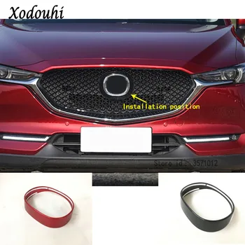 

Car Detector ABS Chrome Trim Front Logo Decorative Mark Grid Grill Grille Around For Mazda CX-5 CX5 2nd Gen 2017 2018 2019 2020