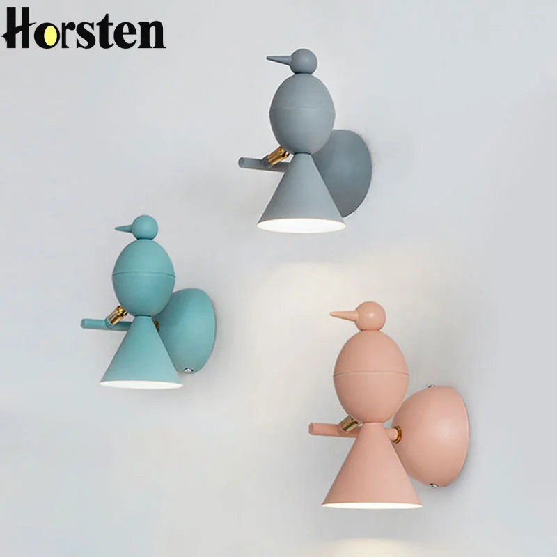 

Nordic Bird Wall Lamp Led Wall Light Adjustable Sconce Wall Lights Kids Bedroom Bedside Wall Lamps Decorative Lighting Fixtures