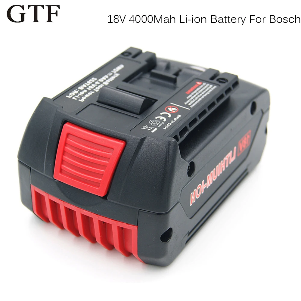 GTF 18V 4000mah литий ионная аккумуляторная батарея для Bosch BAT609 BAT609G BAT618 BAT618G BAT614