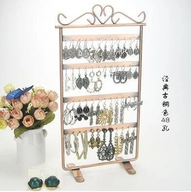 

4style Jewelry Display Stand Holder Earring Display Stand Iron Wall Frame Necklace Holder Accessories Base Storage Dro 1pc C172