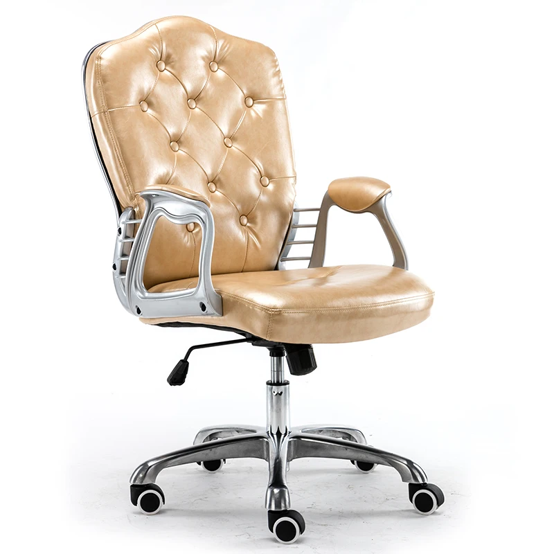 Multi Color Luxury Royal PU Home Computer Chair velvet Fabric Middle Back Manager Chair Modern Ergonomic Office Task Chair C60