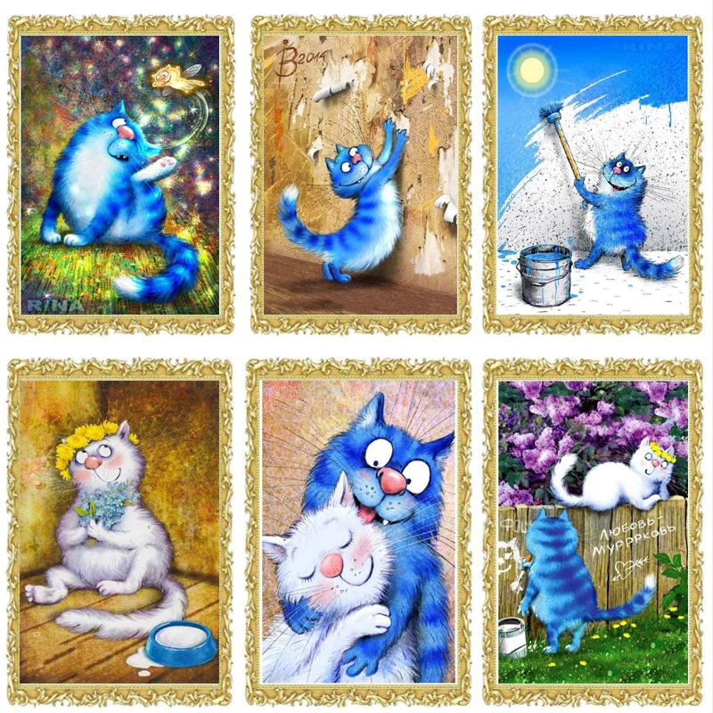 синие коты мозаика. рина зенюк. алмазная мозаика синий кот. синие коты. алмазная мозаика рина зенюк.