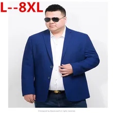 Плюс размер 10XL 8XL 6XL 5XL Блейзер повседневный мужской пиджак сплошной цвет Хлопок Мужской бейзер пиджак классический мужской s костюм куртки пальто