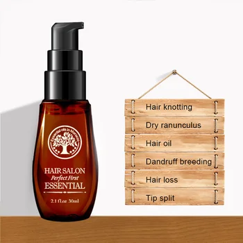 

2018 Hot Sale 40ml Hair Keratin Pure Argan Oil Hair Essential Oil For Frizzy Dry Repair Hair Care Hair Scalp Treatments