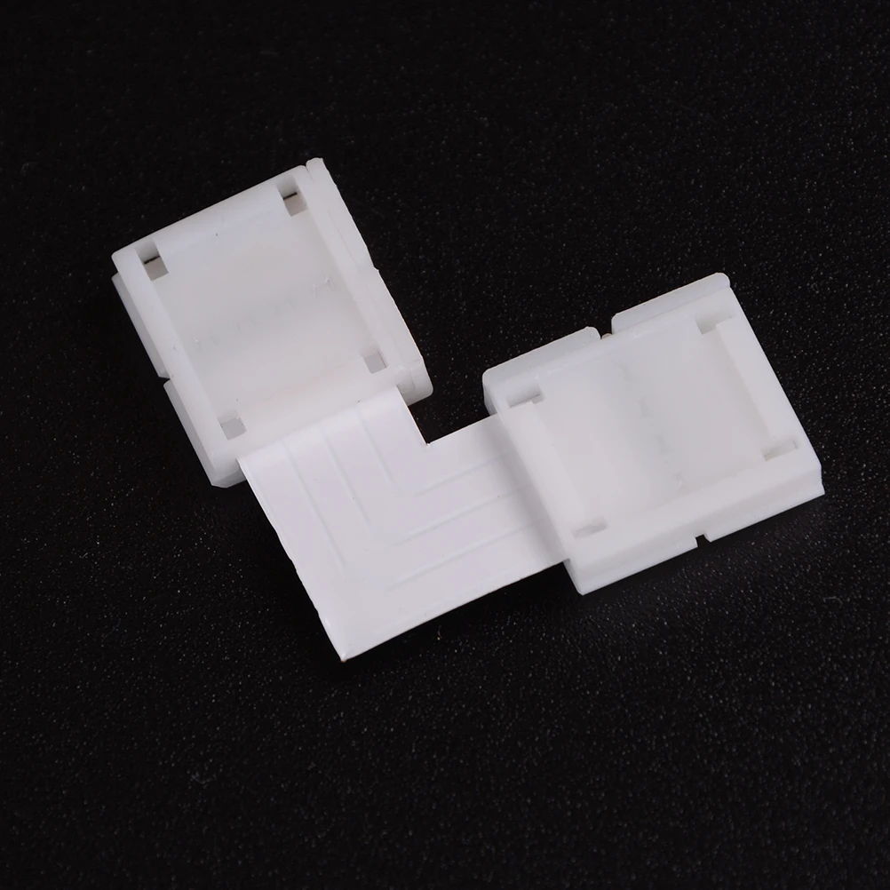 

2pcs 4pin 10mm L Shape LED Connector For Connecting Corner Right Angle 5050 RGB Rgbw LED Strip