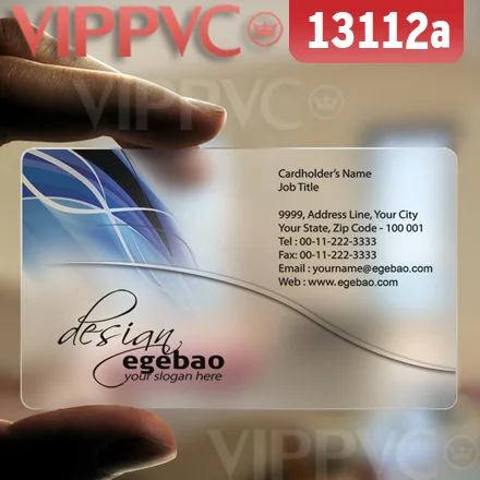 

13112 print my own business cards - matte faces translucent card 0.36mm thickness