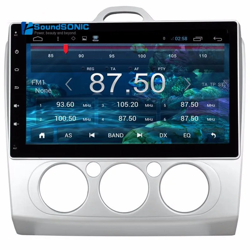 Clearance 10.2Inch Full Touch Screen Android 6.0 Car DVD GPS Special for Ford for Focus 2004-2007 with Manual AC Wifi 1024*600 HD Screen 6