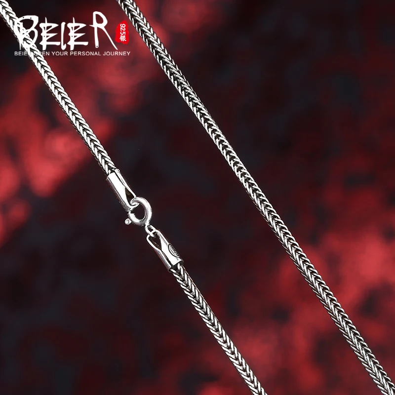BEIER 2018 100% Серебро 925 пробы Ожерелья Подвески трендовые ювелирные украшения цепи