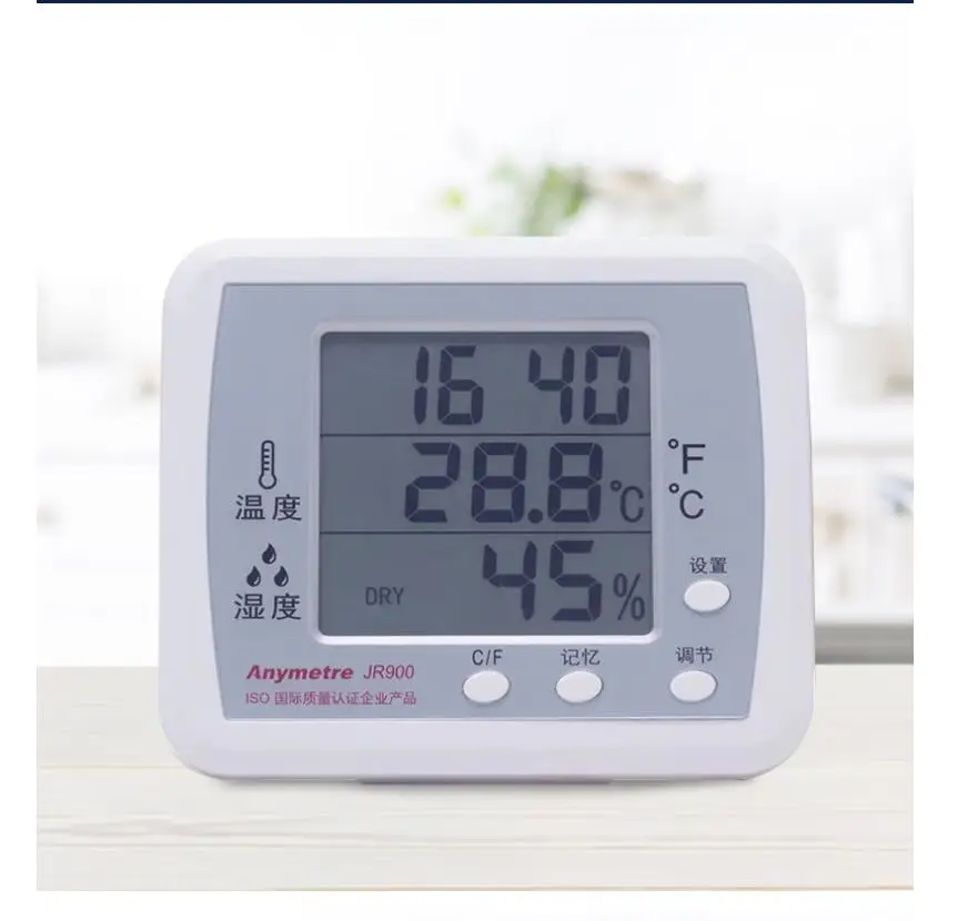 

Digital Electronic Hygrometer Thermometer Clock LCD Indoor Thermometer Hygrometer Alarm Clock Weather Station Detection