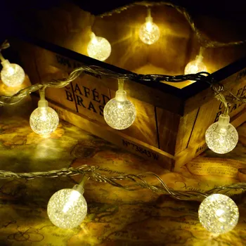 

Xmas fairy decoracion navidad 2020 crystal ball Cheap string Lights Led Waterproof String Decorative Party christmas lights