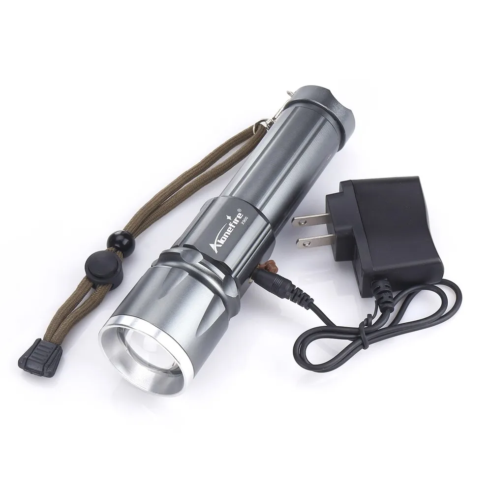 AloneFire X900 CREE XML T6 светодиодный фонарь Zaklamp алюминиевый фонарь с зумом водонепроницаемый фонарь hike 26650 аккумулятор USB зарядка