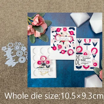 

New Design Craft Metal Cutting Dies cut die Flower branch round ornament scrapbooking Album Paper Card Craft Embossing Die Cuts