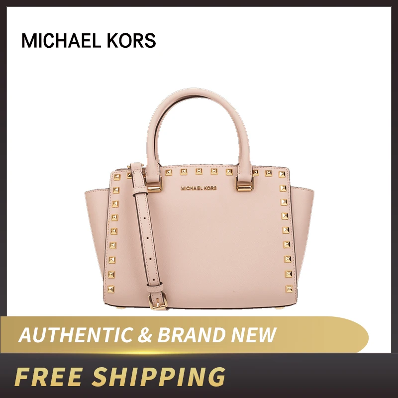 Оригинальная и совершенно новая женская сумка Michael Kors selma stud md кожаная через плечо