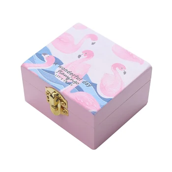 

NICEXMAS 1 Pc Music Box Flamingo Pattern Clockwork Creative Musical Box Handicraft Children's Toy for kid Birthday