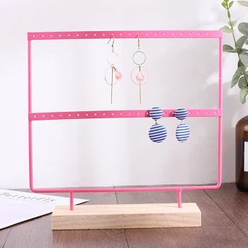 

44 Holes Jewellery Stand Rack Holder for Hook Dangle Earrings Necklace Jewelry Display Showcase