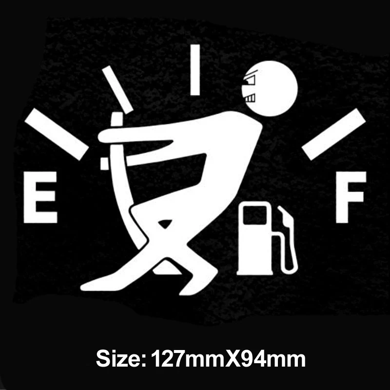 Universal Funny Car Sticker Pull Fuel Tank Pointer Car Styling Stickers To Full Hellaflush Reflective Vinyl Car Sticker Decal (3)