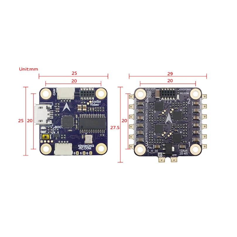 LDARC 20*20 KK для Flytower V2 F3 + OSD 4 в 1 ESC 12A BLHeliS помещений бесщеточный RC FPV гоночный Дрон