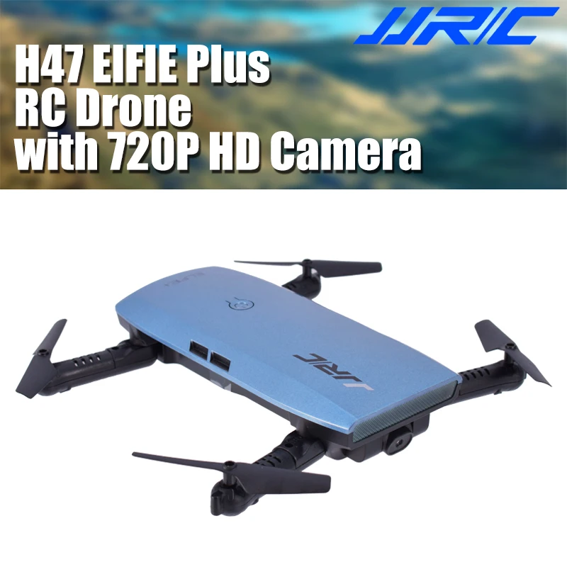 JJRC H47 ElFIE Plus Дрон с камерой 720P HD wifi FPV RC селфи Квадрокоптер VS H37 coffeeupgriled g сенсор