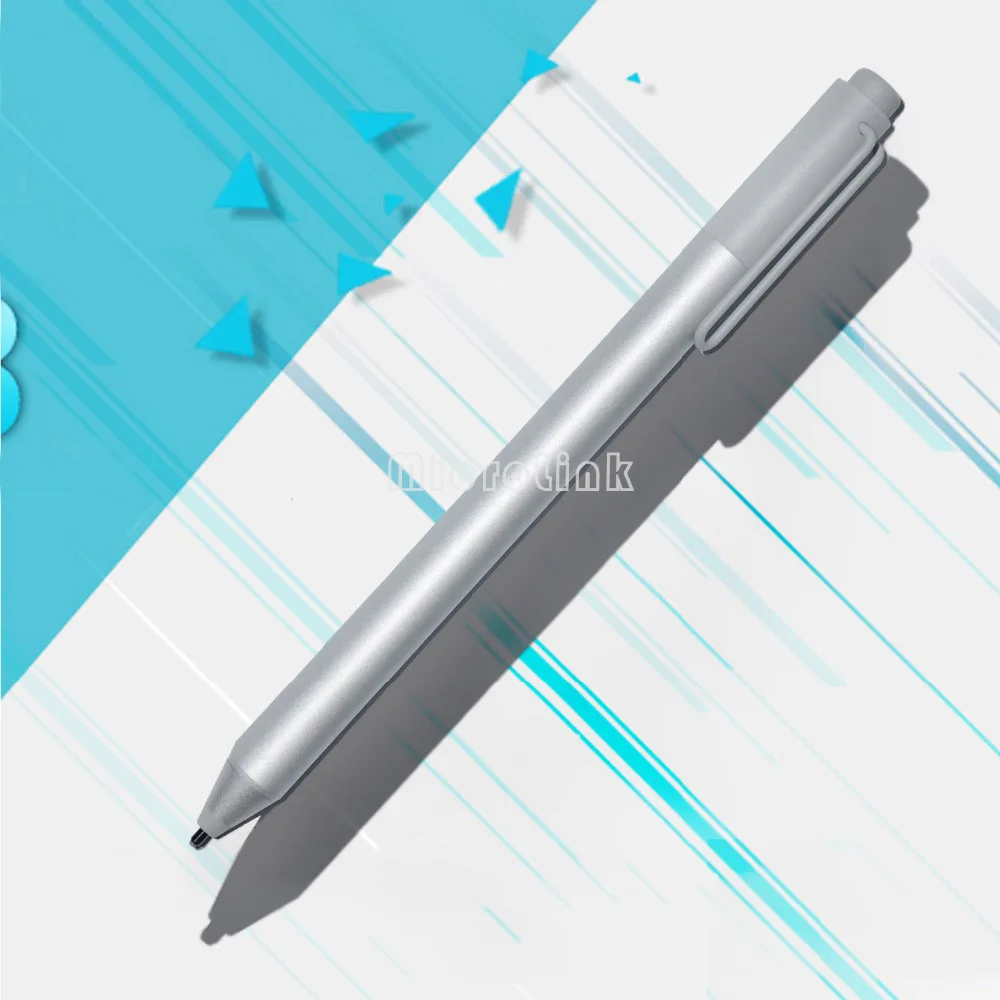 New Stylus Pen for Microsoft Surface Pro 3 Pro 4 Silver Blutooth Capacitive Ballpoint