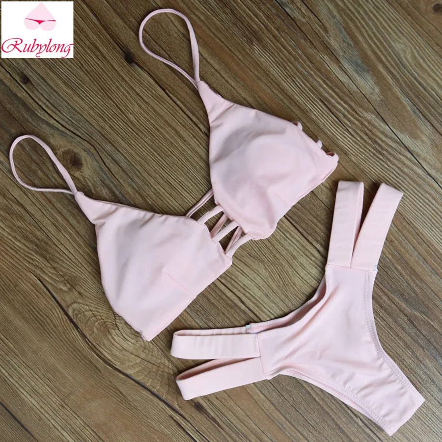 

2016 Women Sexy Retro Bikini Girls Cutest Padded Bikini Set Hot Ladies Vintage Push Up Swimwear Swimsuit Maillot De Bain Biquini