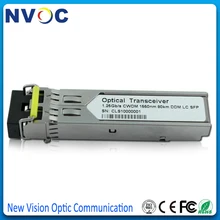 1,25G 80 км CWDM SFP двойной LC 10 волн волоконно-оптический 1210-1610nm LC CWDM SFP модуль приемопередатчика