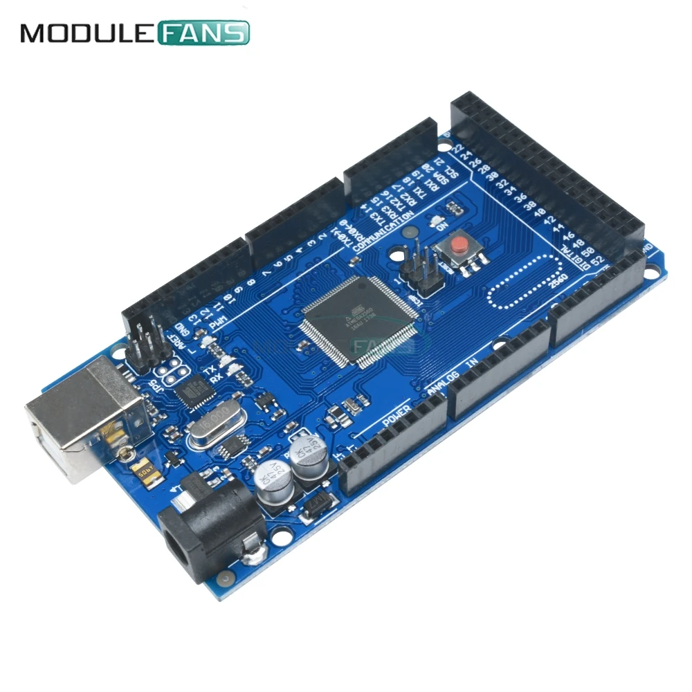 MEGA2560 Мега 2560 R3 ATMEGA16U2 ATMEGA2560 ATMEGA2560-16AU доска для Arduinio кабель USB 5V Заменить ATMega8U2