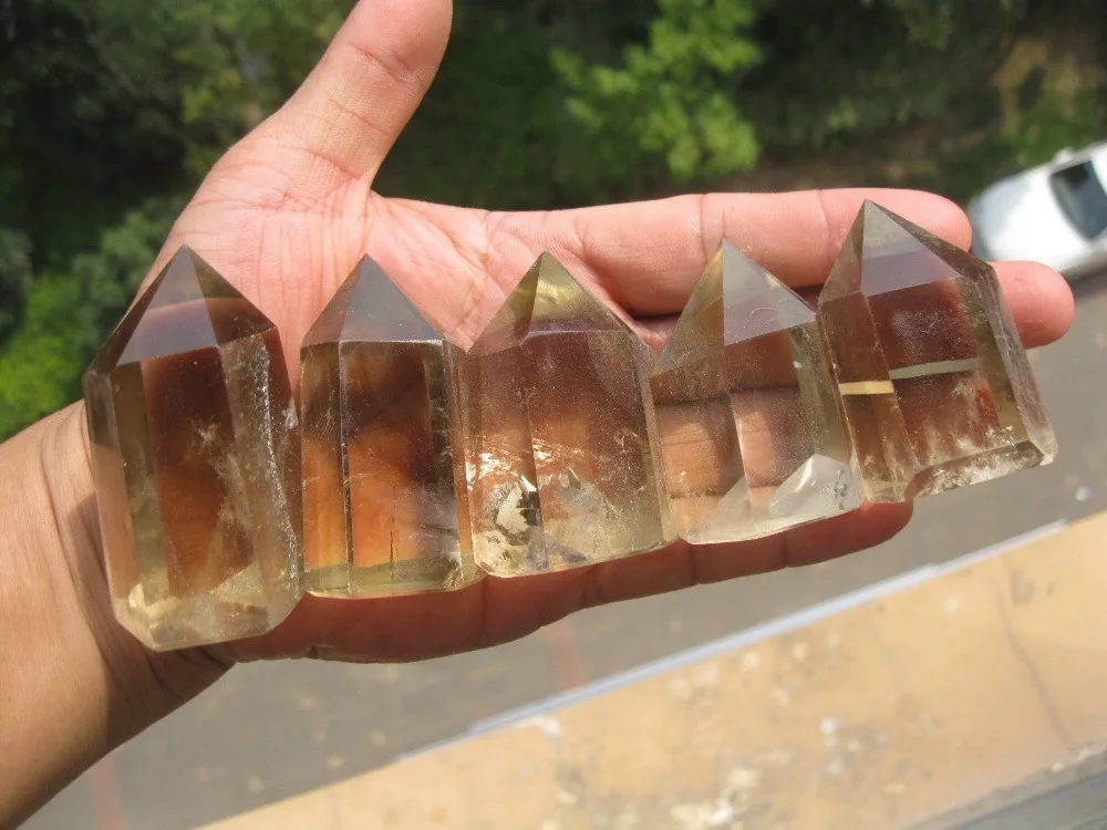 

300g NATURAL QUARTZ CRYSTAL POINT HEALING 5pcs/lot