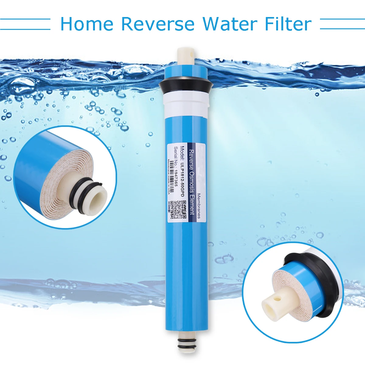 Kopen 50 75 100 125GPD Thuis Keuken Omgekeerde Osmose RO Membraan Vervanging Water Systeem Filter Waterzuiveraar Water Drinken behandeling