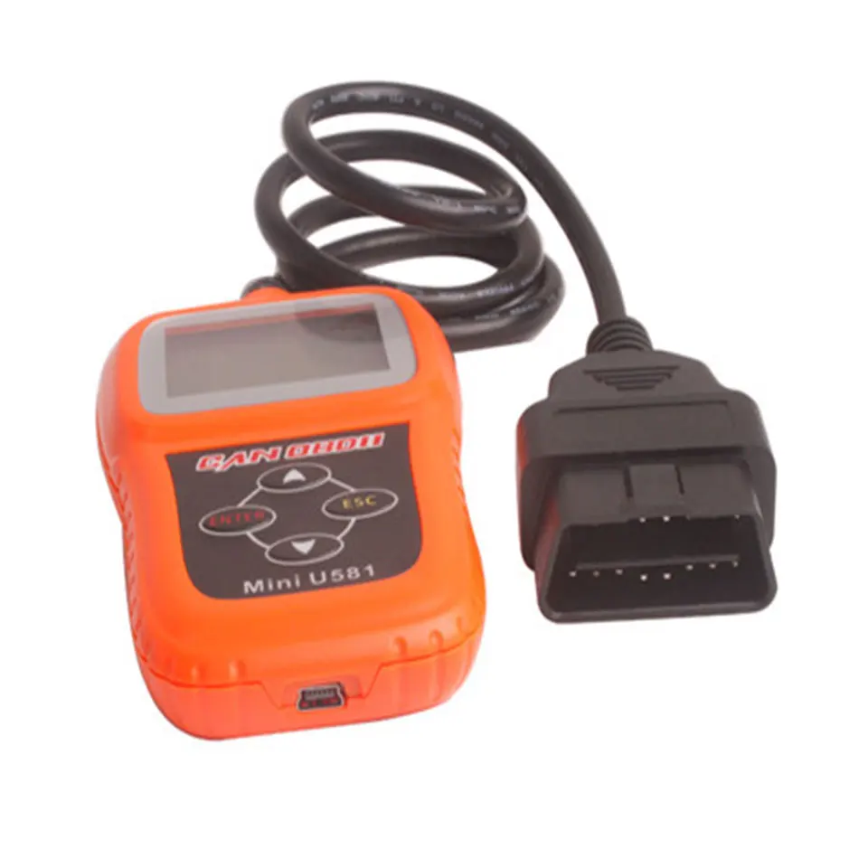Mini U581 OBDII Vehicle Trouble Auto Diagnostic Scanner Tool CAN OBD2 EOBDII U581 Car Diagnostic-Tool OBD 2 Cord Reader (3)