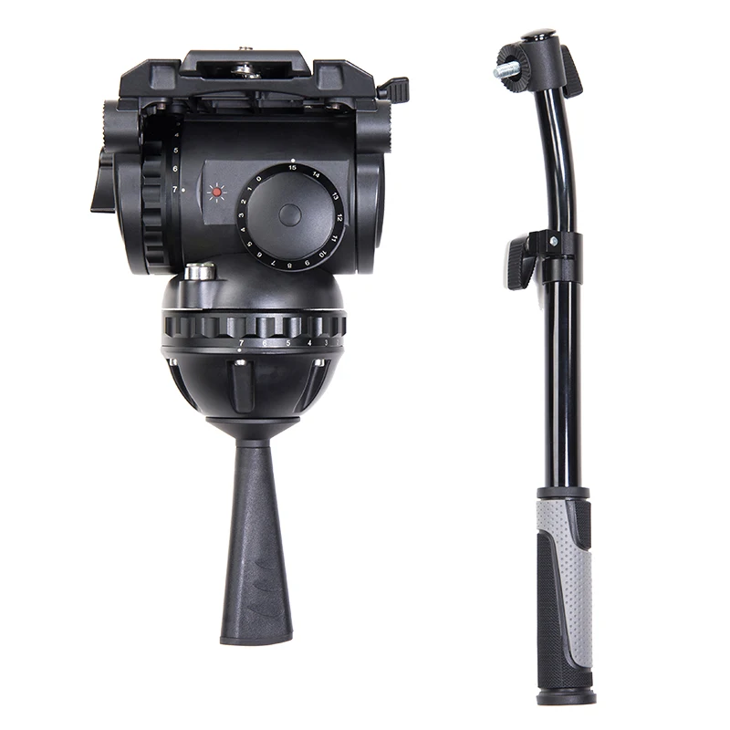

miliboo M25 Broadcast Camcorder Fluid Head & Quick Release Plate Load 25 kg with 100 mm Bowl Size High Performance Tripod Stand
