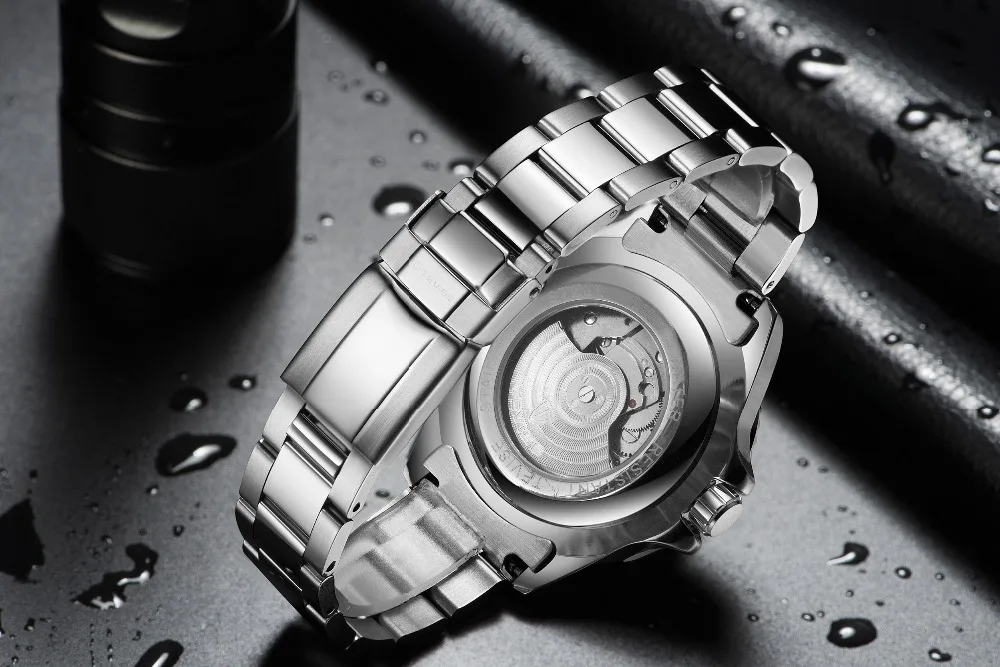Модные брендовые механические часы TEVISE, мужские автоматические Модные Роскошные наручные часы с ремешком из нержавеющей стали для бизнеса