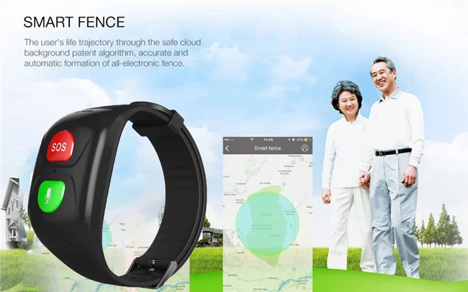 

2019 Smart Watch Women Old Men GPS SOS Call Safe Tracker Bracelet Heart Rate Monitor Wristband Waterproof Sport Smartwatch S1
