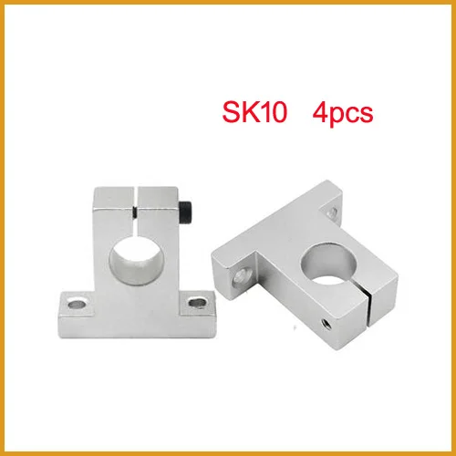 4pcs SK10 SH10A 10mm Linear Rail Shaft End Support Table CNC parts