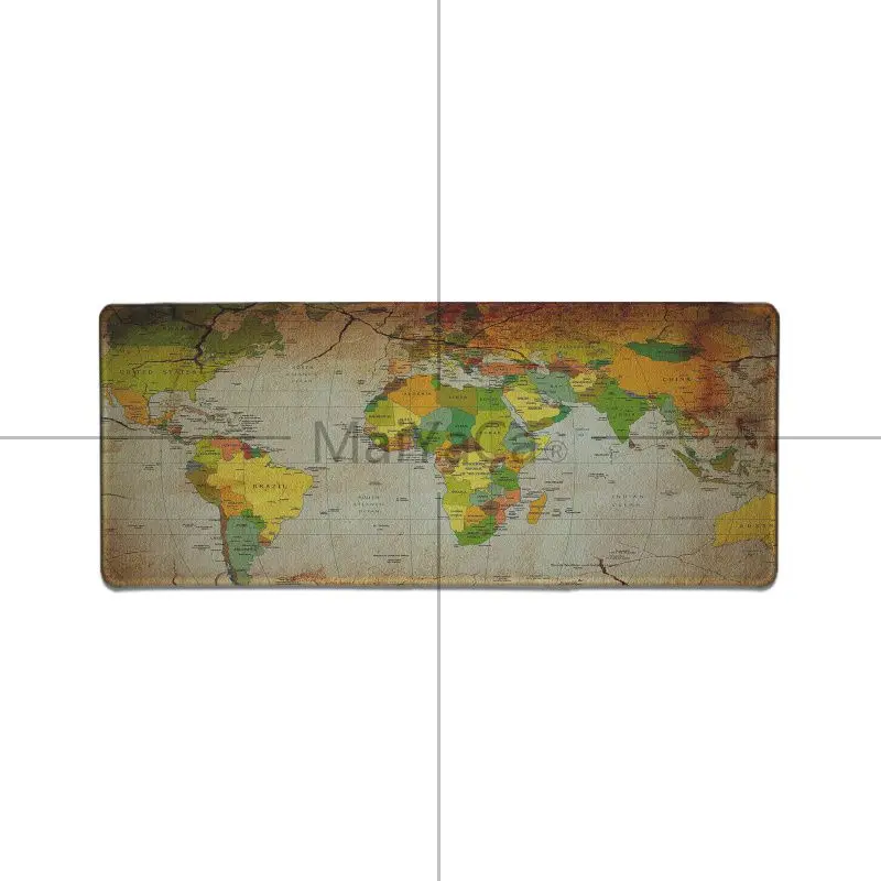 Maiyaca пользовательский цвет кожи карта мира уникальная настольная панель коврик для игровой мыши запирающийся край игровой коврик для клавиатуры