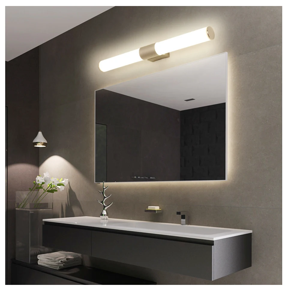 LED Bar Wall Lamp Sconce Makeup Mirror Vanity Light 12W 16W 22W Indoor Stair Bathroom Fixtures Dressing Room Bedroom Wall Light (6)