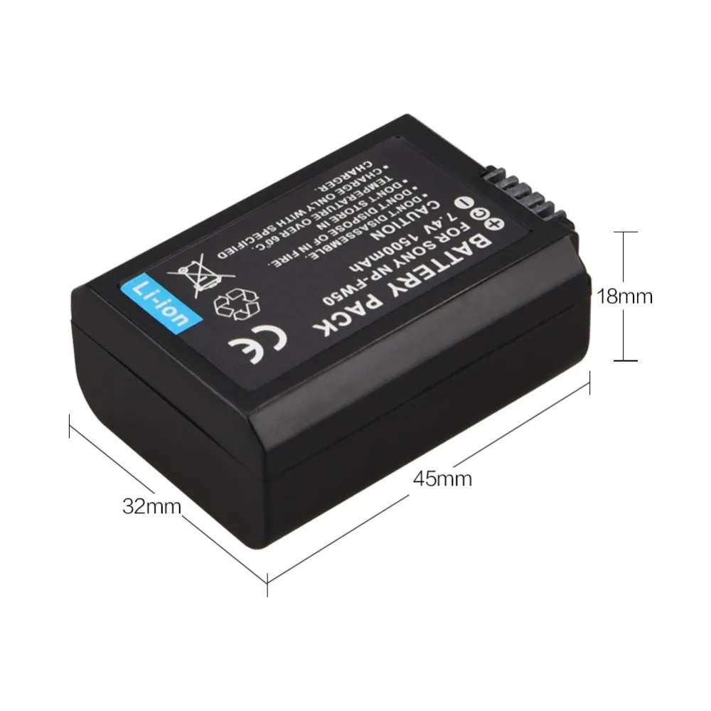 NP-FW50 7.4V NPFW50 NP FW50 Replacement battery For Sony Alpha 7 a7 7R a7R 7S a7S a3000 a5000 a6000 NEX-5N 5C A55