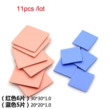 NOVFIX 11pcs/lot 30*30*1MM Thermal Pad GPU CPU Heatsink Cooling Conductive Silicone Pad NOVFIX 11pcs/lot 30*30*1MM Thermal Pad GPU CPU Heatsink Cooling Conductive Silicone Pad
