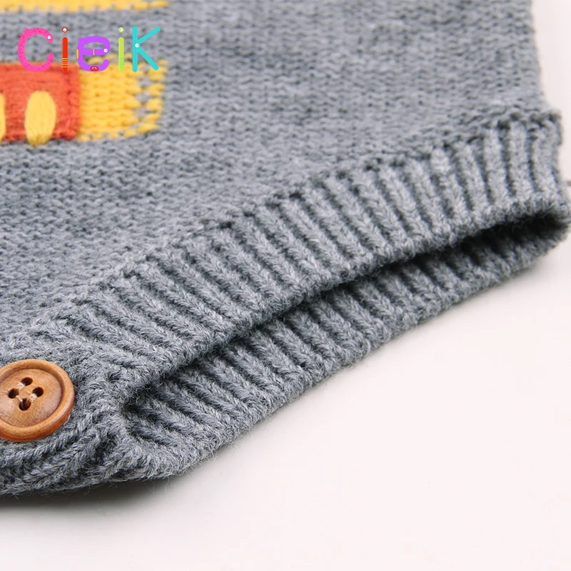 CieiK 2018 New Children Knitting Pattern Vest Lion Baby Rompers Boys Girls Toddler Costume Coveralls Newborn Jumpsuit Clothing   (19)