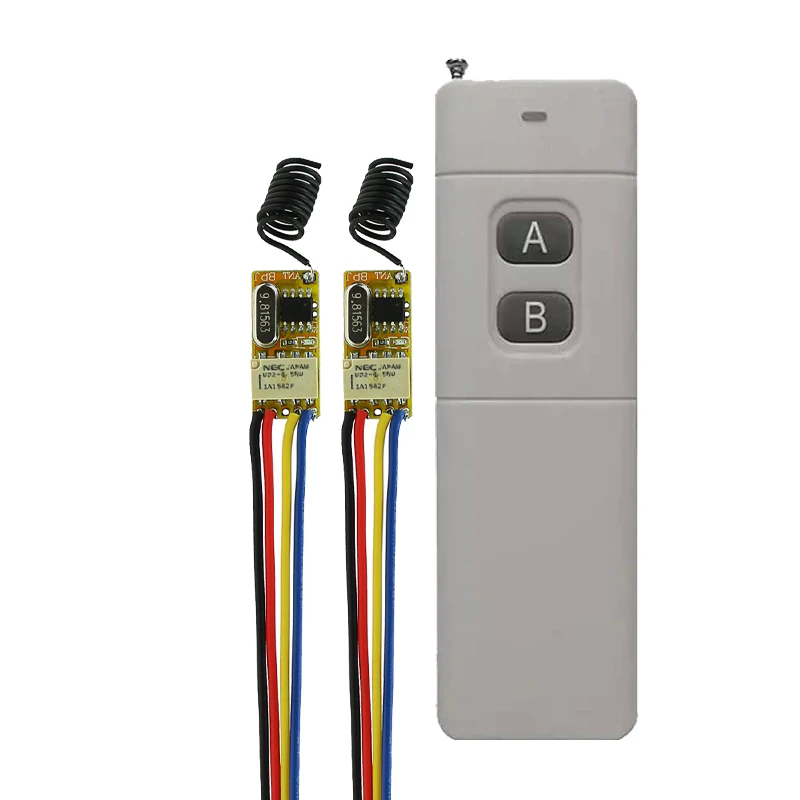 

Small Volume Relay Receiver DC 3.6V 3.7V 4.8V 5V 6V 9V 12V Mini Remote Control Switch Micro Power Long Distance transmitter